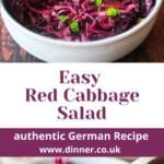 German Red Cabbage Salad