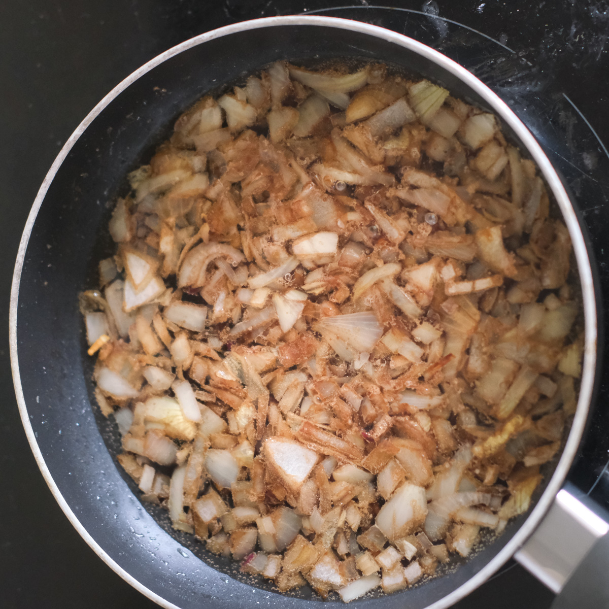 making the red cabbage salad dressing