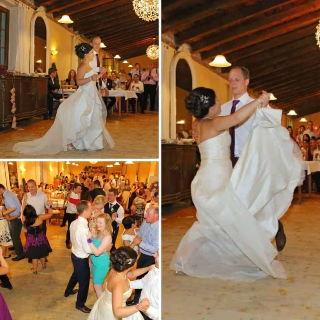 German Wedding Couple Dacing a Waltz 