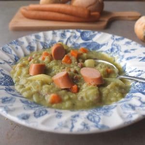 German Split Pea soup with bacon