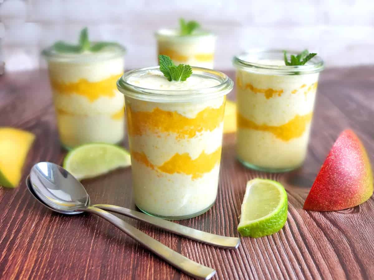 Easy Mango Cream Dessert with Lime - My Dinner