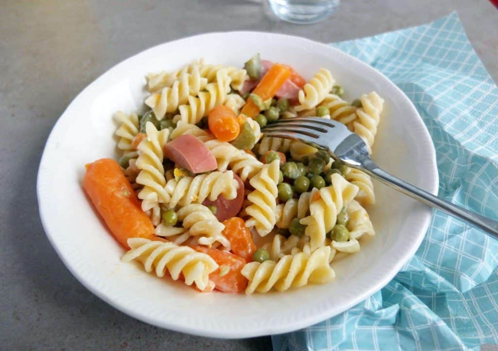 German Pasta Salad as a main course