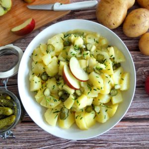 German Potato salad with Apples