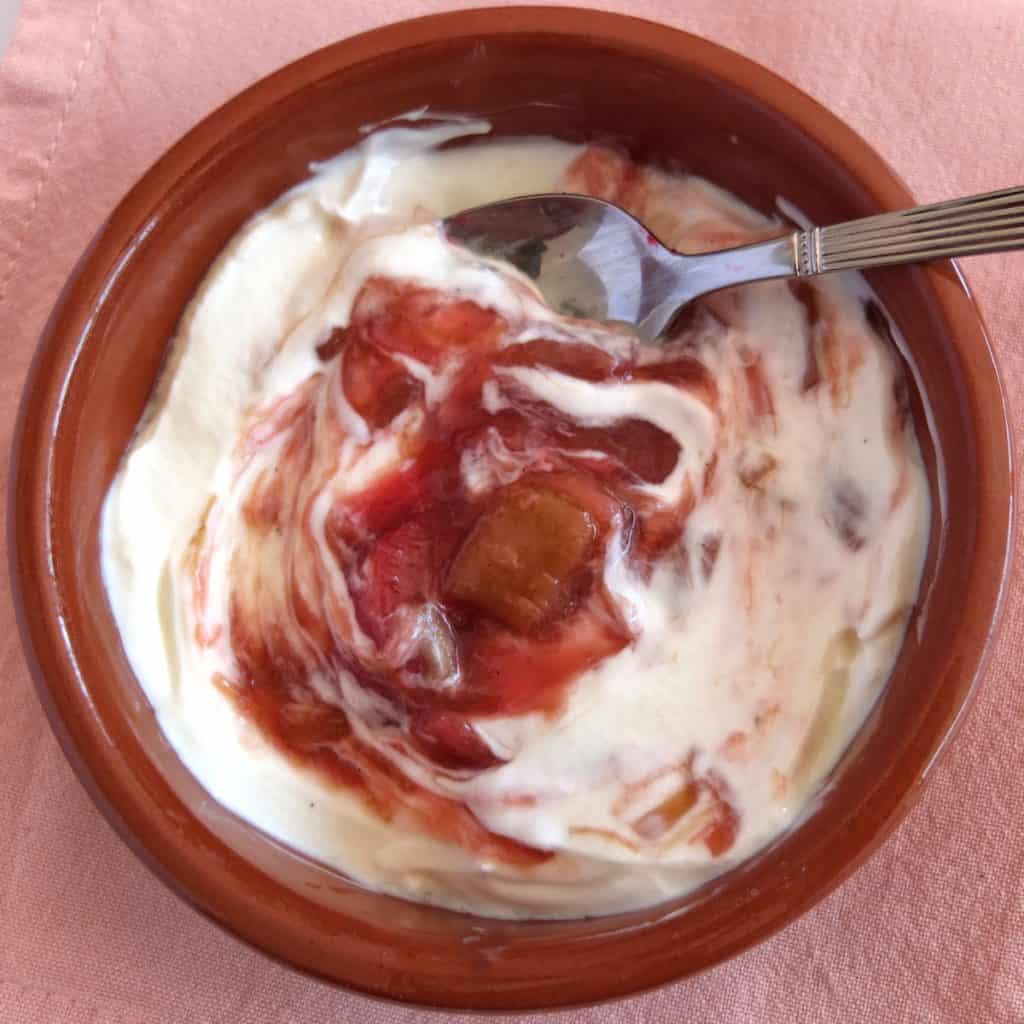 Rhubarb Compote with Yoghurt
