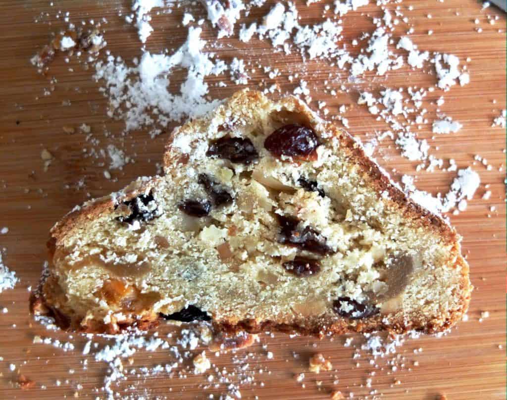 A slice of stollen 