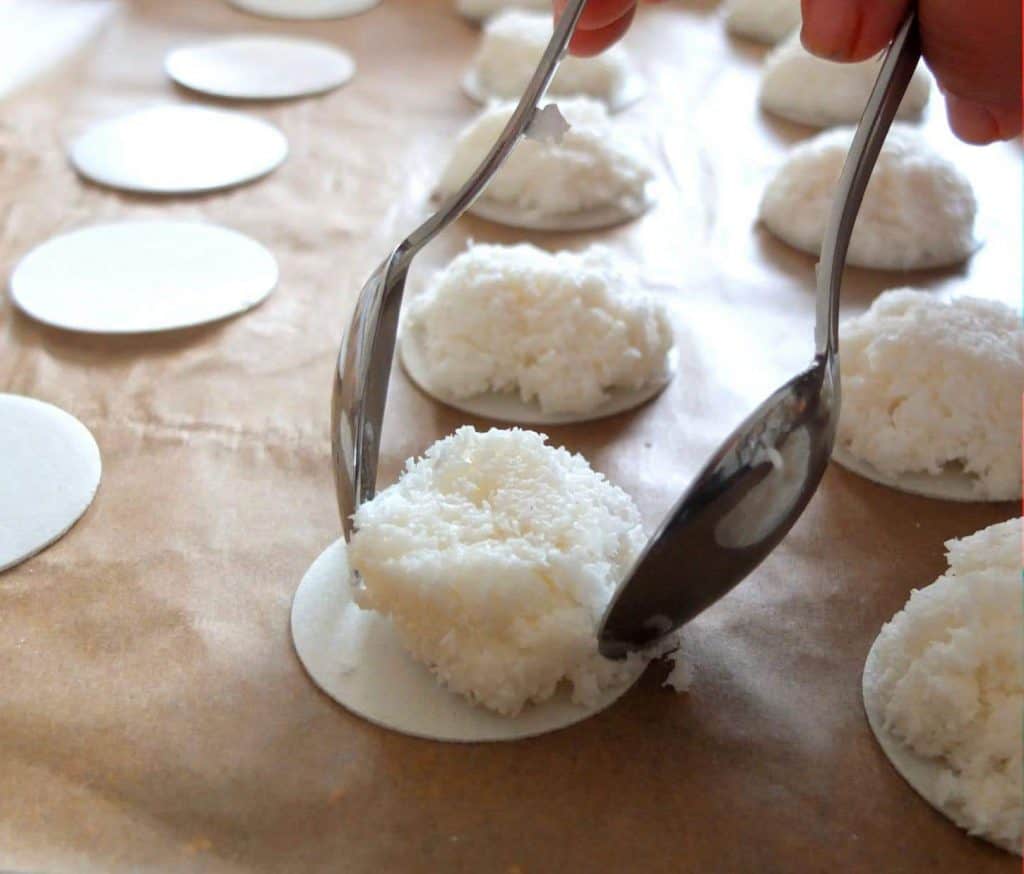 German Coconut Macaroon Baking