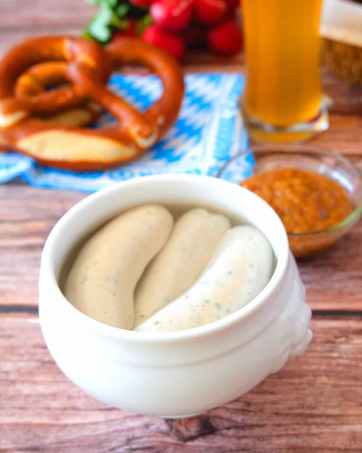 weisswurst in a bowl