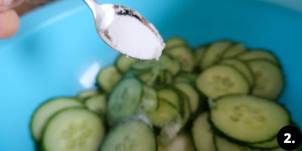 cucumber salad with salt