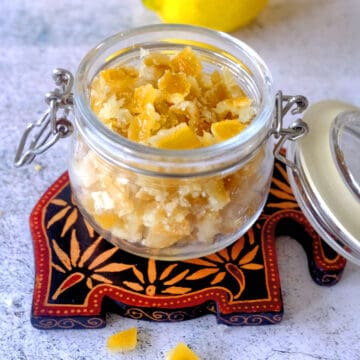 candied lemon peel for baking