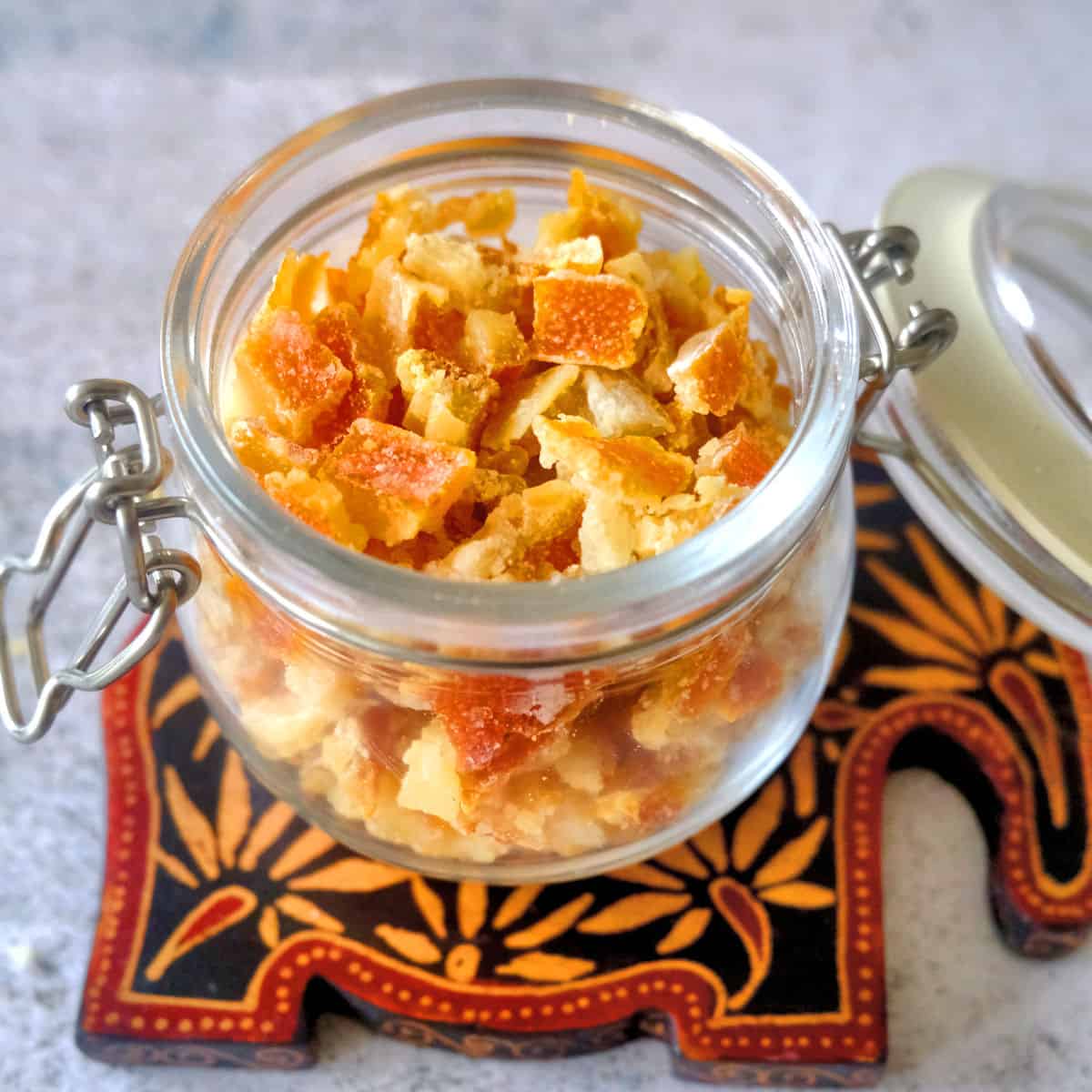 Candied Orange Peel for Baking