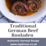 Traditional German Beef Rouladen.