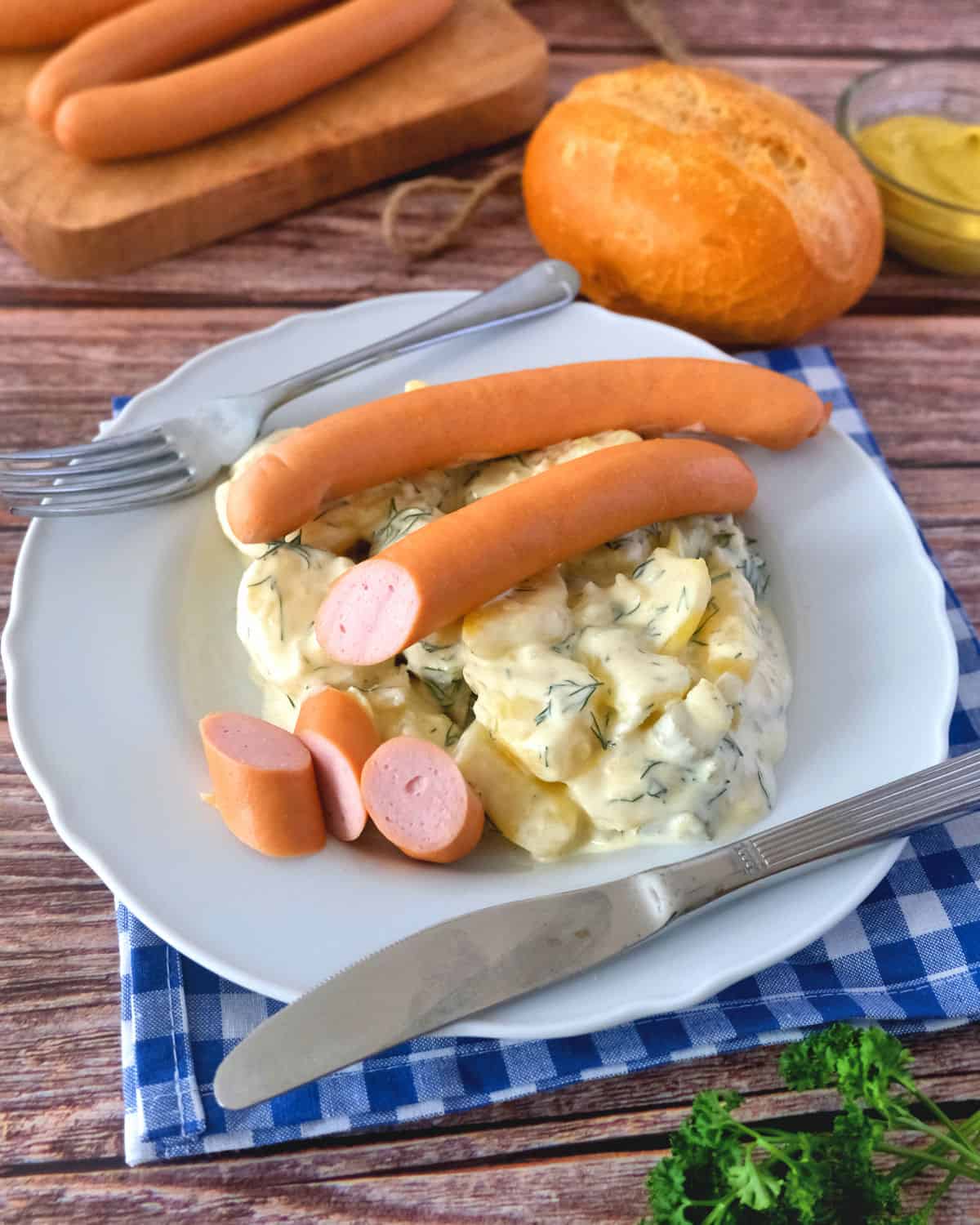 Frankfurter Sausages with Potato salad