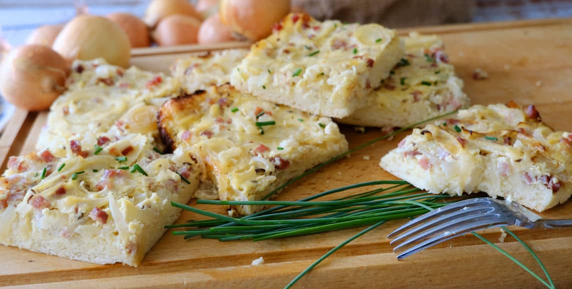 Authentic Zwiebelkuchen (German Onion Cake)