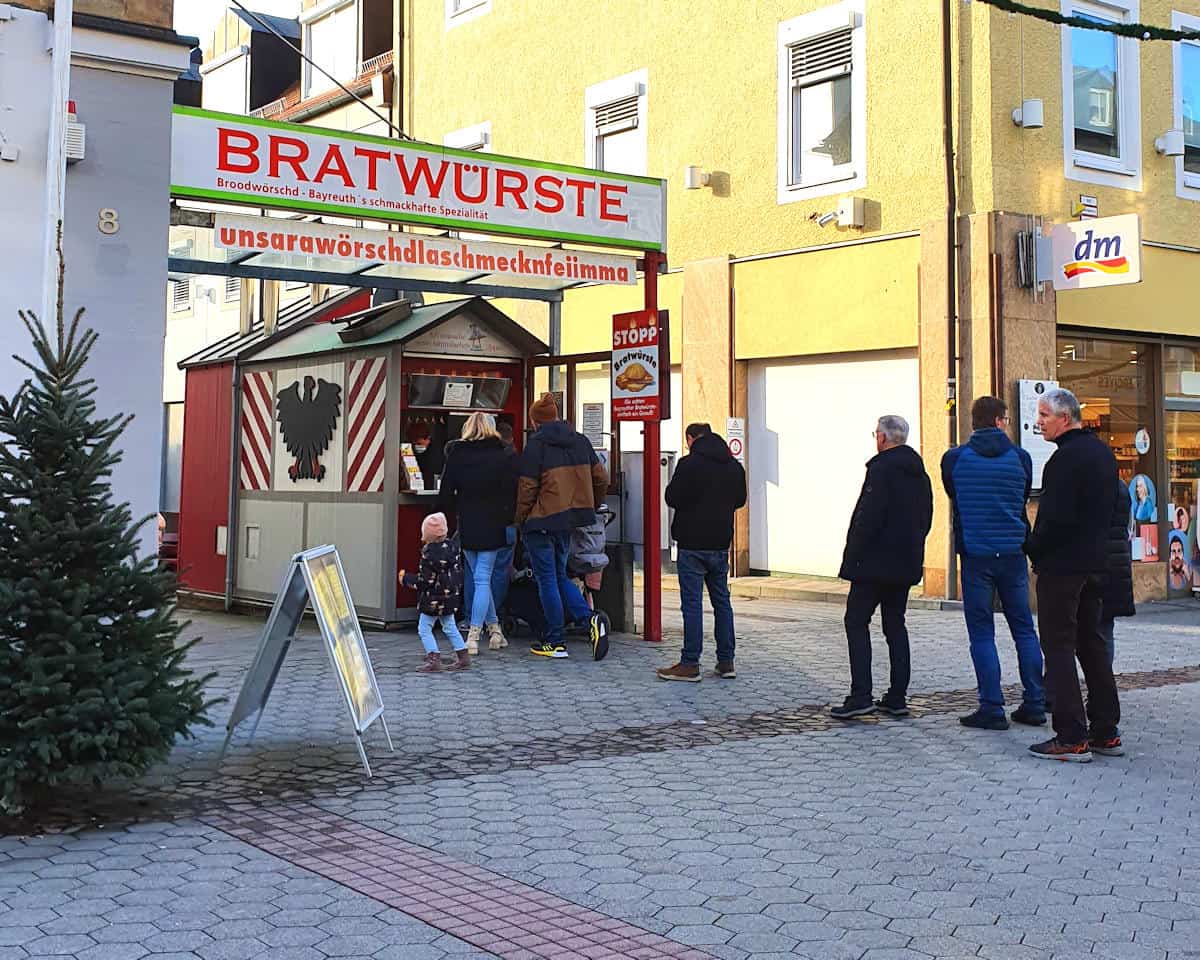 Bratwurst Hut in Beyreuth