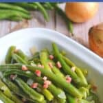 German Green Beans with Bacon.