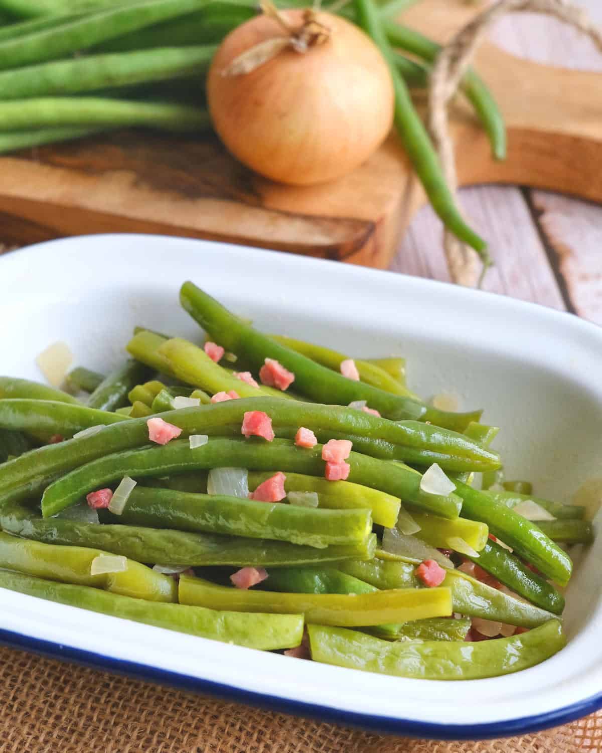 German Green Beans with Speck.