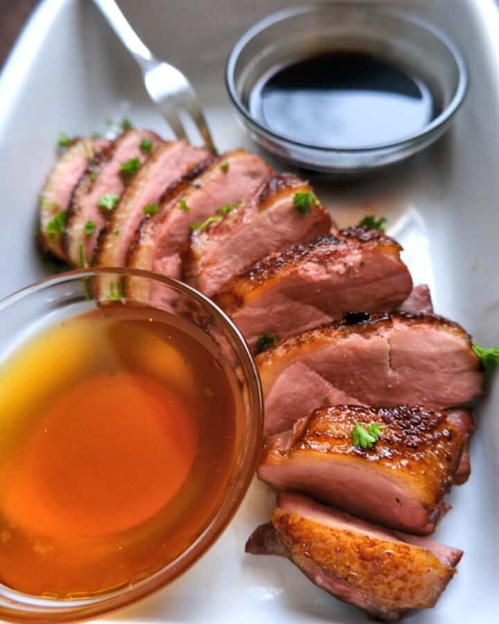 Easy Oven Roasted Duck Breast in a Honey Soy Marinade - My Dinner