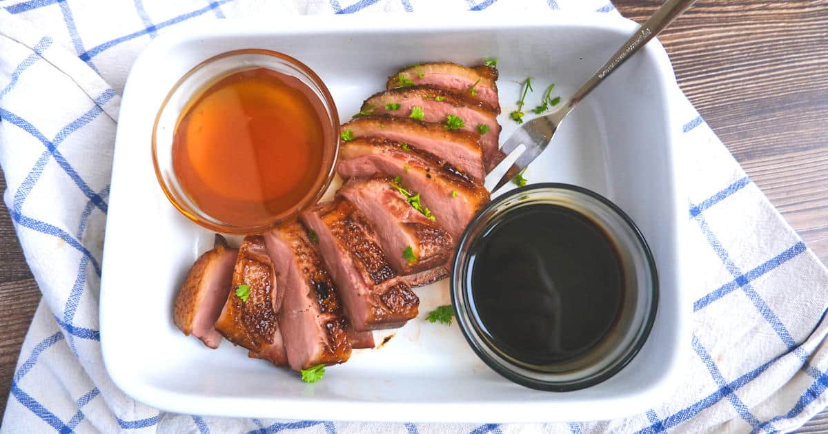 Easy Oven Roasted Duck Breast in a Honey Soy Marinade - My Dinner