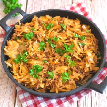 Smohrkohl (Cabbage with ground beef)