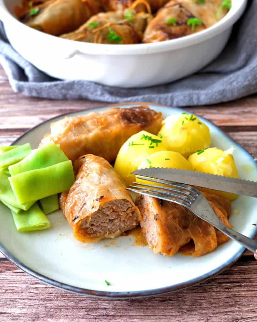 Authentic German Cabbage Rolls (Kohlrouladen) - My Dinner