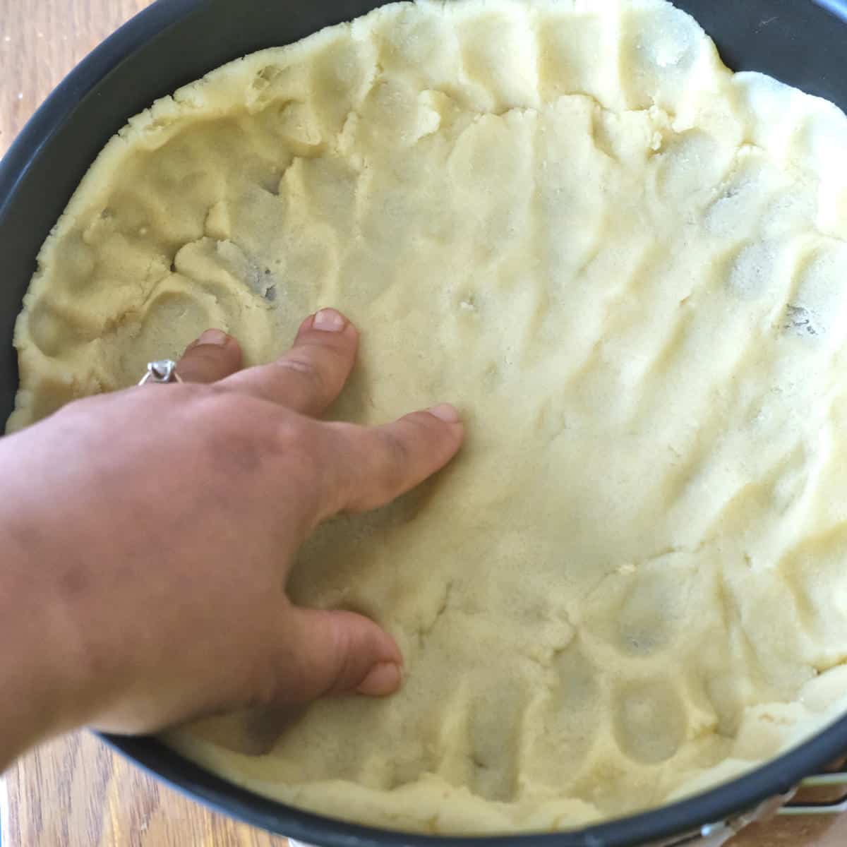 Making the pie crust