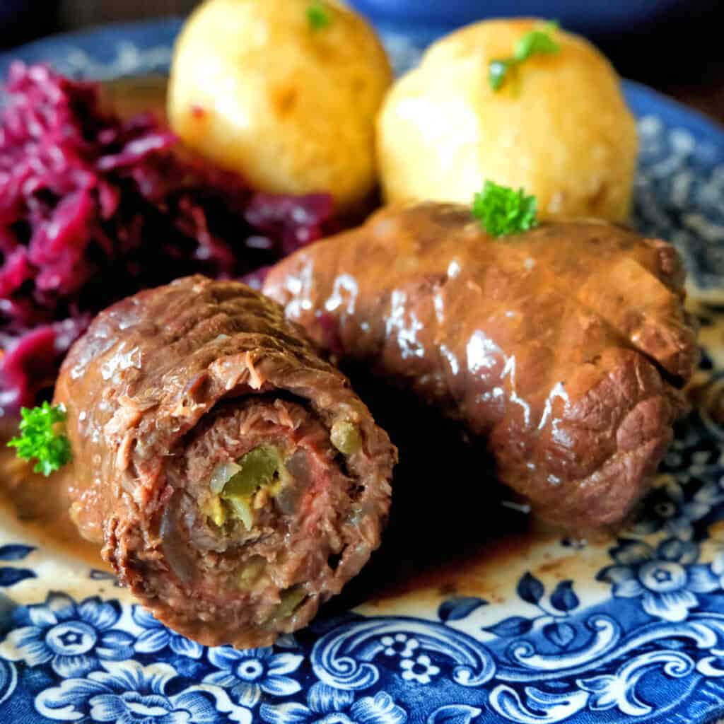 Traditional German Beef Rouladen (Rinderrouladen) - My Dinner