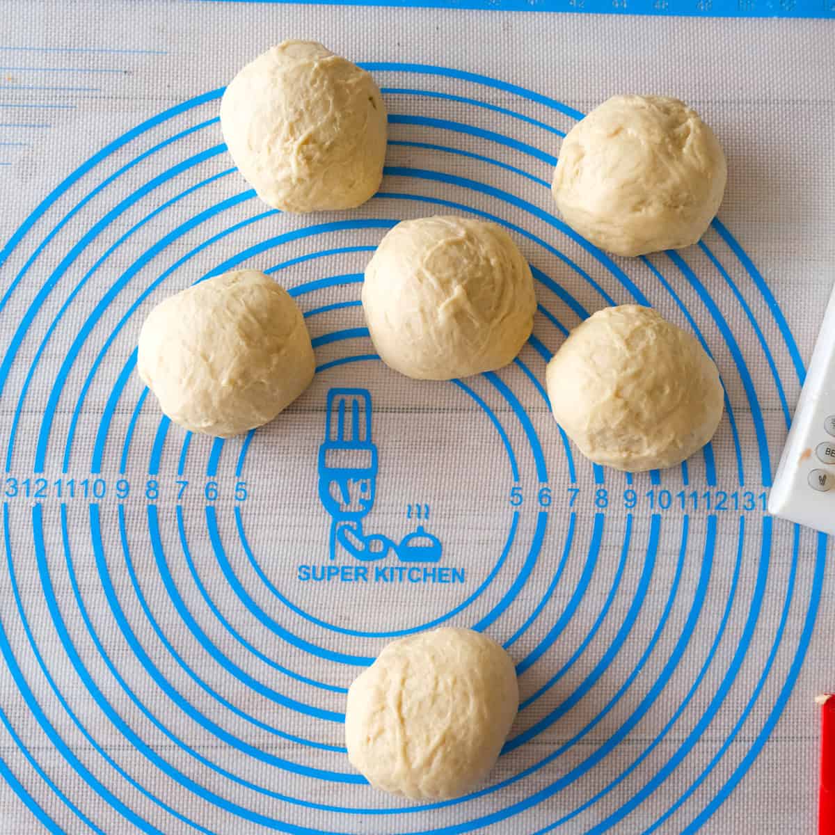 dividing the dough