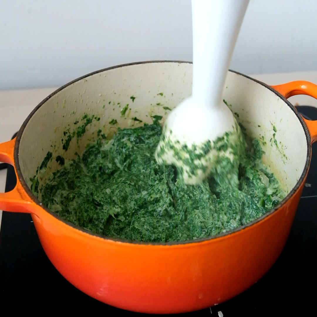 puree creamed spinach