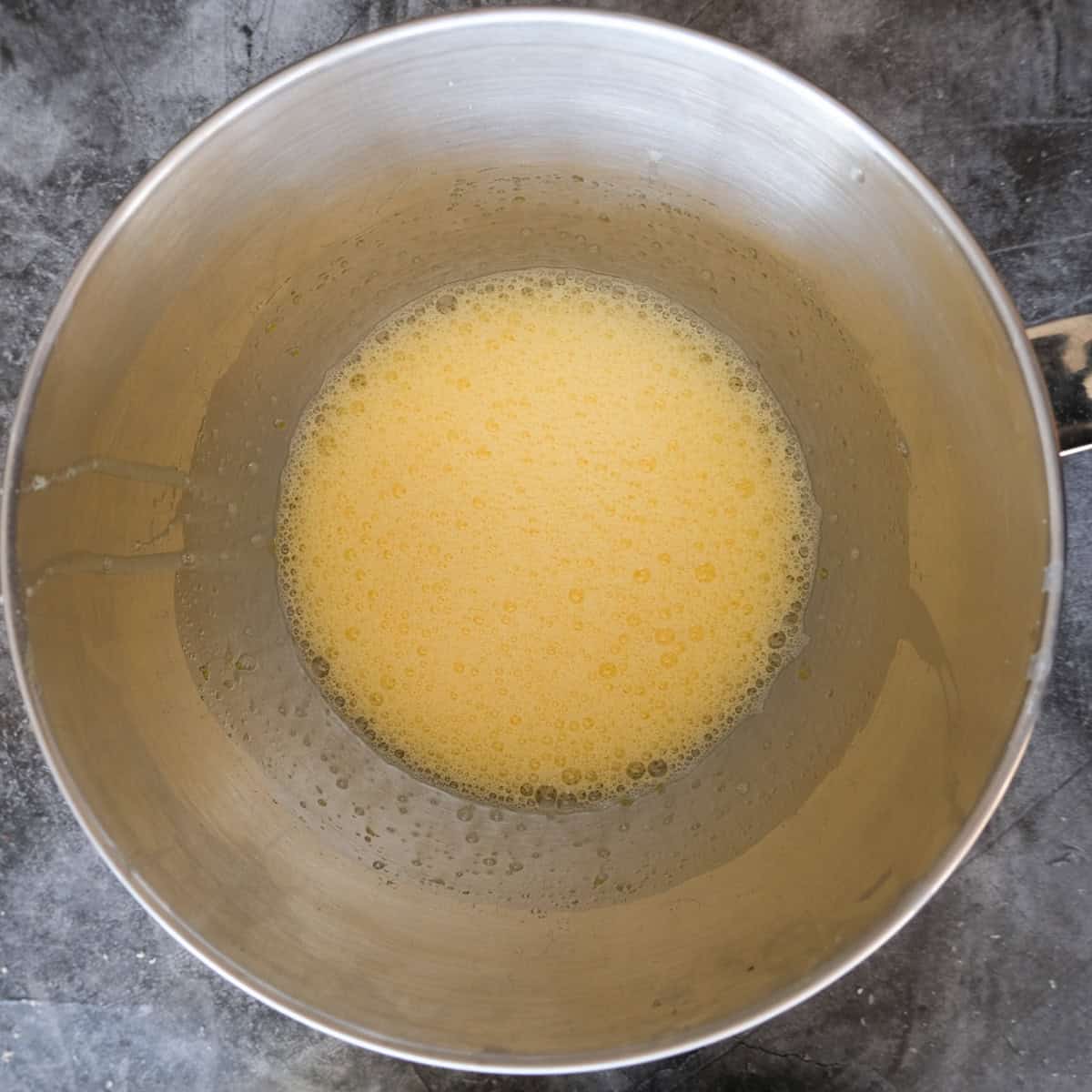 mixing eggs