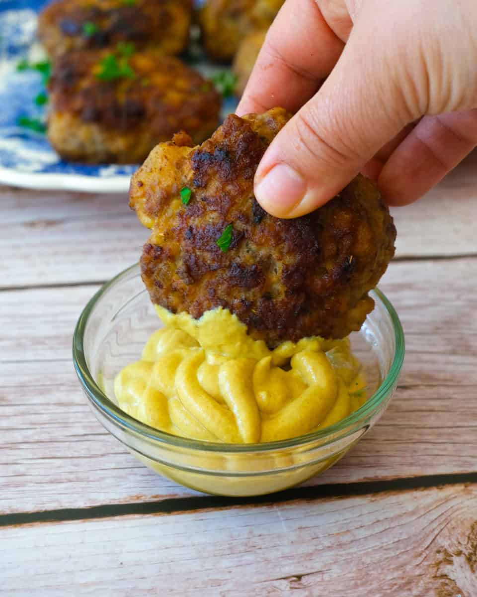 German Frikadellen with Mustard
