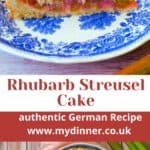 German Rhubarb Streusel Cake