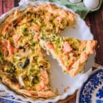 Samon and Leek Quiche