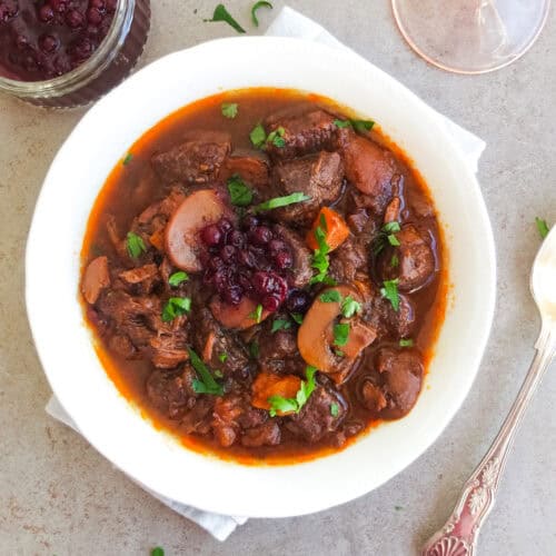 German venison goulash