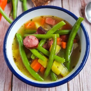 Green Bean Soup in a bowl