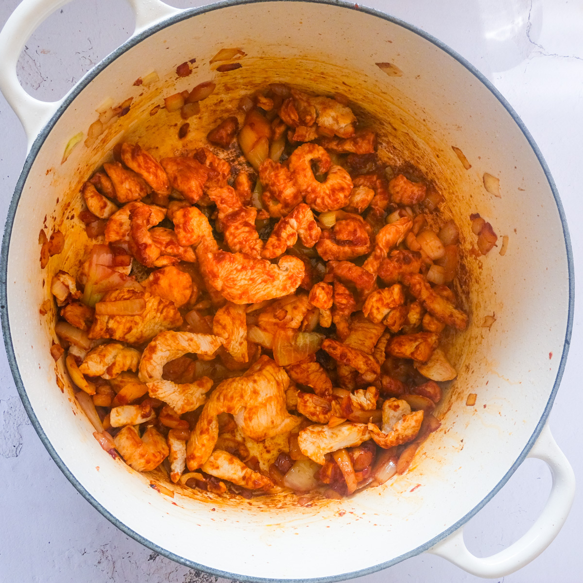 turkey strips with paprika sauce