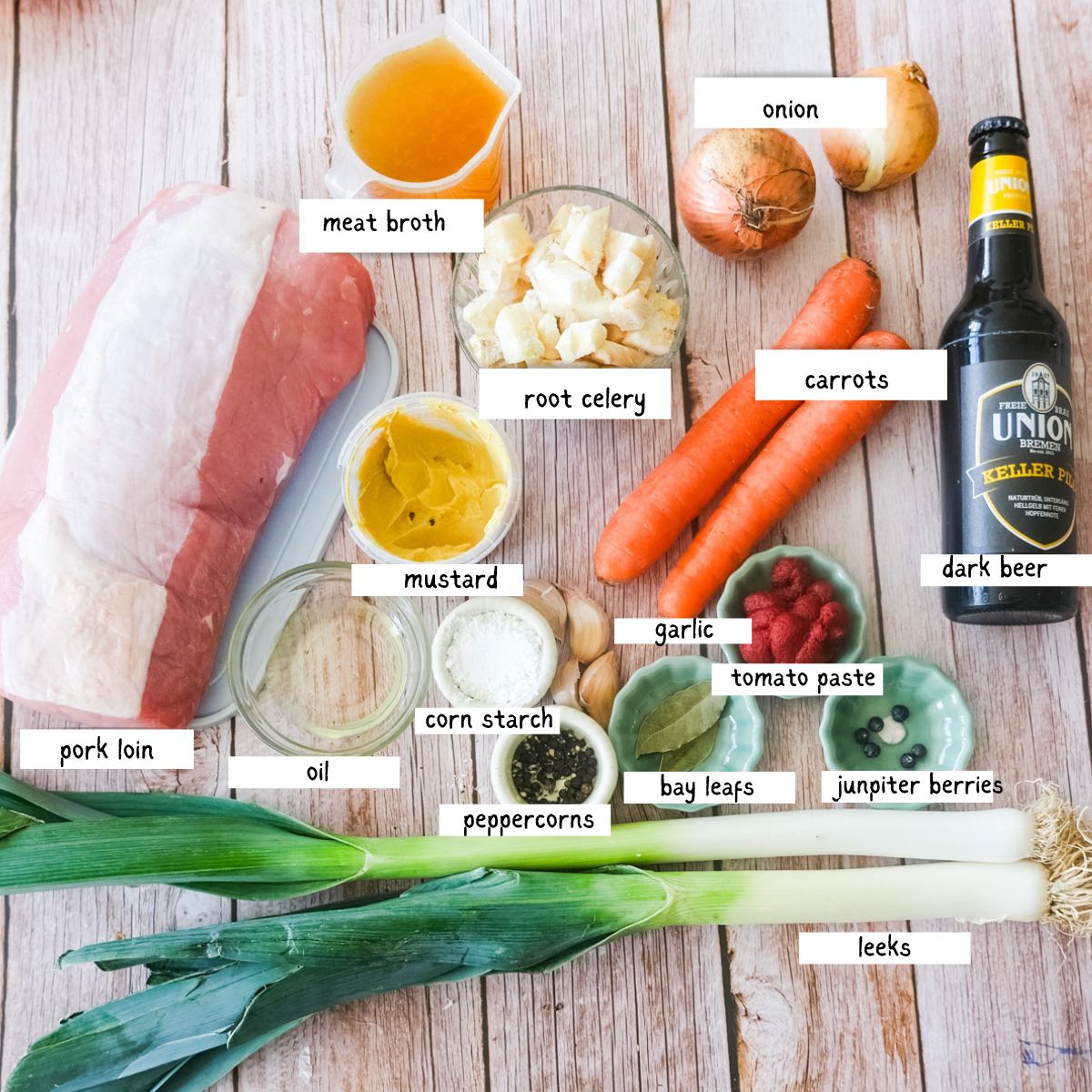 Ingredients for Oven Roasted Pork Loin