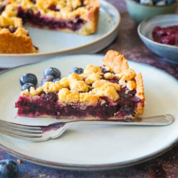 German Blueberry Cake with Streusel